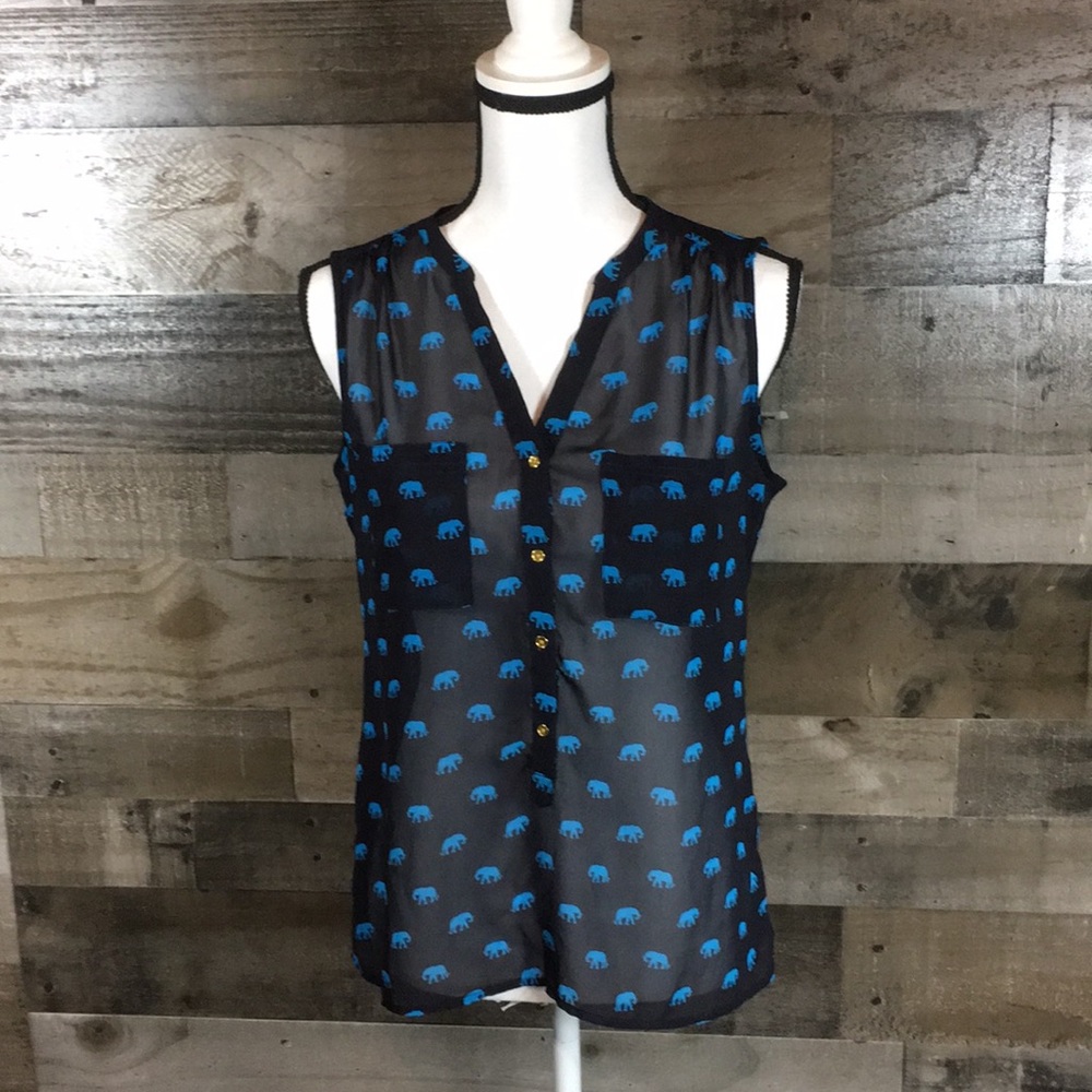 Banana republic 3/4 button blouse
